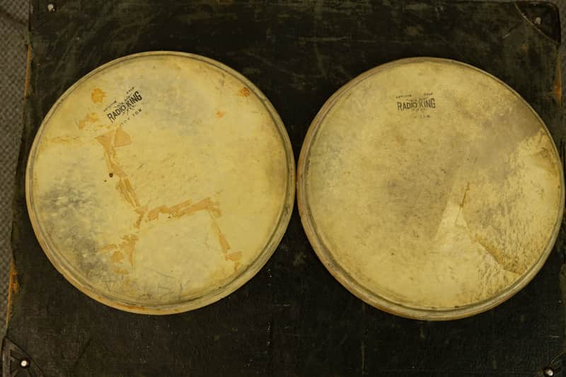 Vintage Slingerland Radio King 11" Calfskin Heads image 1