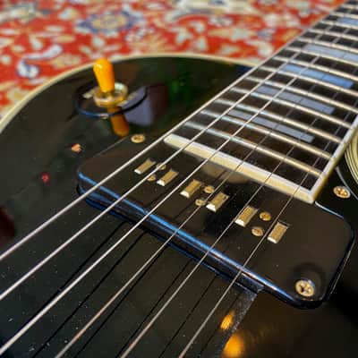 1992 Pre Historic Gibson Les Paul Custom ’54 Reissue Black Alnico Custom Shop Staple pickup image 2