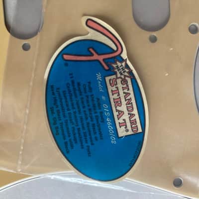Fender Standard Stratocaster Pickguard 2000s - Aged Faded White image 4