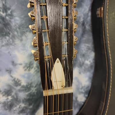 Vintage RARE 1970 Sears Roebuck by Harmony Model H1277 12 String Acoustic Guitar NY Neck Reset Pro Setup Original Soft Shell Case image 7