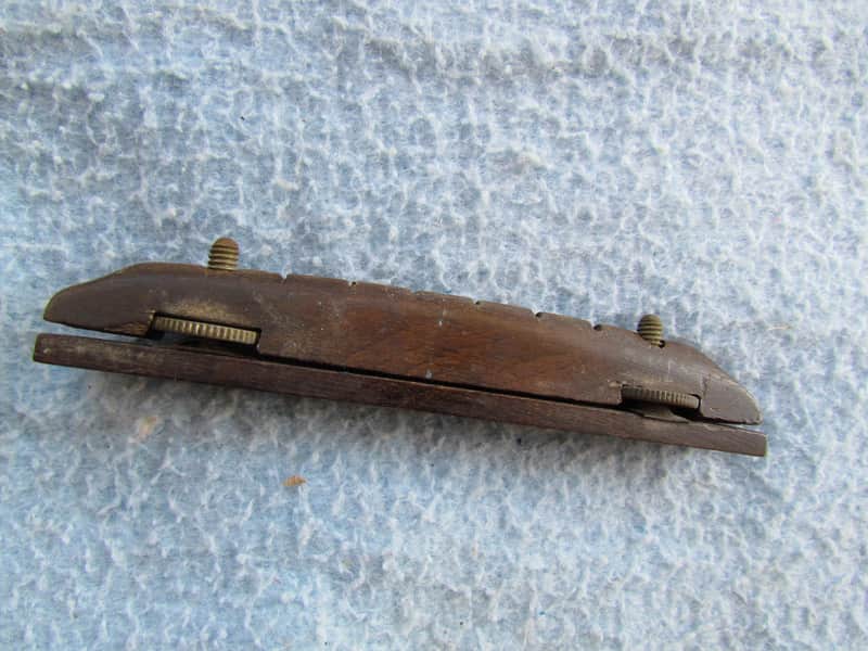 Vintage Rosewood Adjustable Guitar Bridge Cool 40's/50's/60's Era Rosewood Bridge image 1