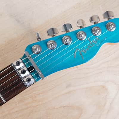 Fender Ishibashi FSR Modern Telecaster HH Floyd Rose 2021 Caribbean Blue Transparent Japan Floyd Rose Locking Tremolo MIJ w/ Gig Bag image 4