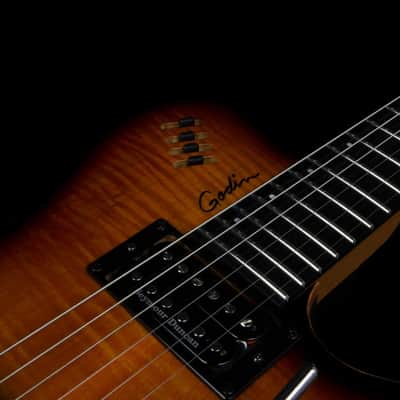 Godin LGXT Cognac Burst Flame AA 2024 - Burst image 12