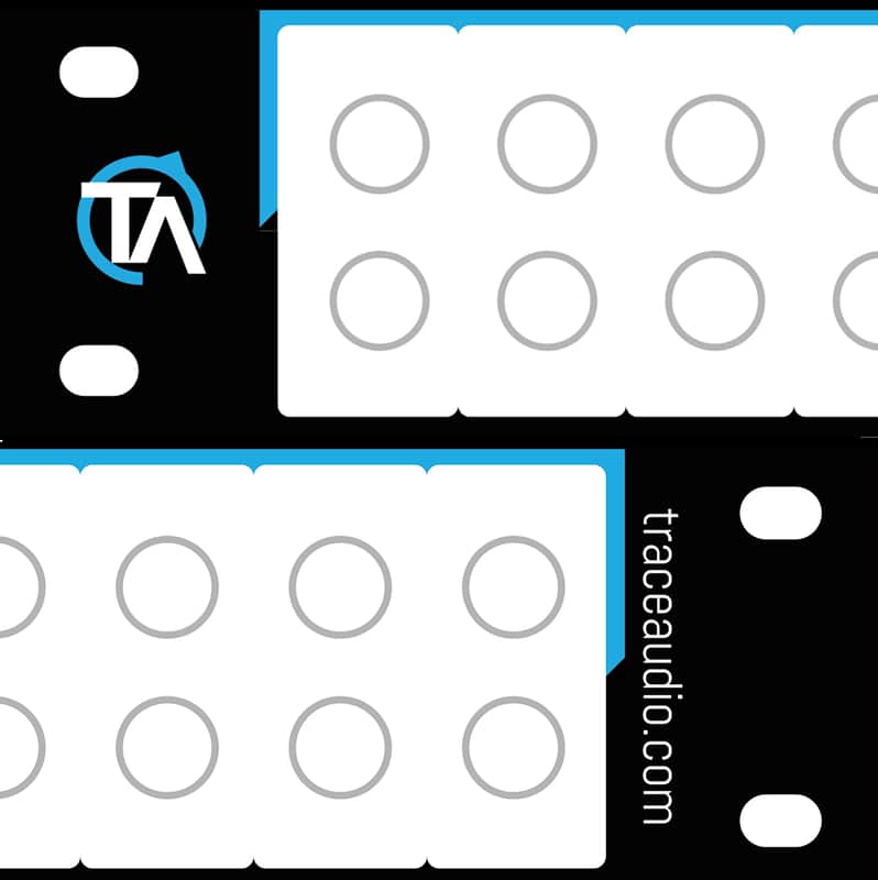 Single - Blank Patch Bay Labels Compatible with ART P48 by Trace Audio image 1