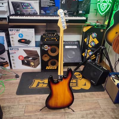 Squier Vintage Modified Jazz Bass Fretless - Sunburst image 5