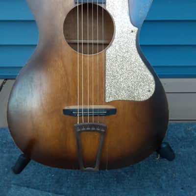 Regal Pre-War Vintage Parlor Guitar (*sparkle pick guard) image 3