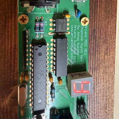 Arcano MIDI NES Chiptune Synth II — 8-Bit Nintendo Sound Module on Wood Base image 6