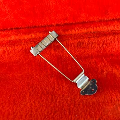 Gibson Es-335 trapeze tailpiece c 1965 - Chrome original vintage USA es-330 image 2
