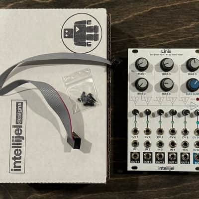 Intellijel Linix Hex Linear VCA / 5:1 VC Mixer Eurorack Synth Module 2013 - 2018 - Silver image 2