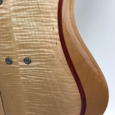 Brubaker NBS-4 "Lexa" Flame-Maple Top and Back, Birdseye Fingerboard image 8