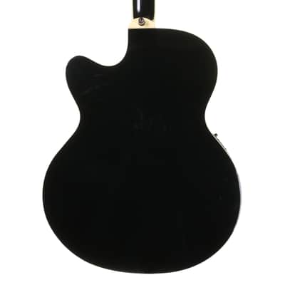 Ibanez AEB8EBK Electro-Acoustic Bass Guitar, Black image 8