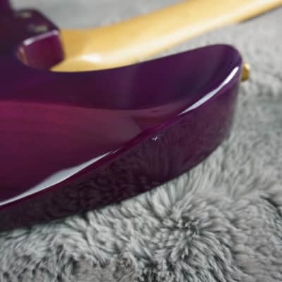 Tokai Floyd Rose - Purple Fade Sharkfin Guitar HSS L. White Pickups image 16