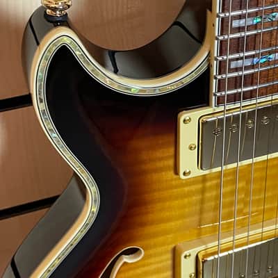 Ibanez AR520HFM-VLS Violin Sunburst Semi-Hollow Electric Guitar image 6