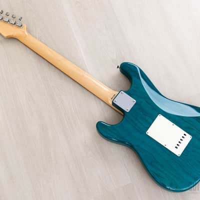 2012 Fender '62 Stratocaster ST62/ASH/MH Transparent Blue + Headstock SSH Near-Mint, Japan MIJ image 13