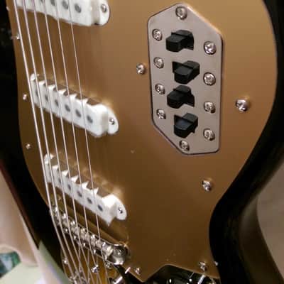 Replacement pickguard for Squier Bass VI Six String Bass - Many colors available! image 11