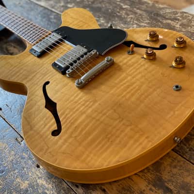 Gibson Vintage 1991 ES 335 Dot Natural Figured Electric Guitar Huge Flame w/ OHSC image 8