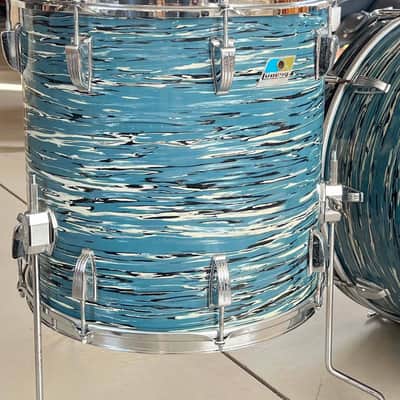 Ludwig "Bowling Ball" Blue Oyster 1970 image 9