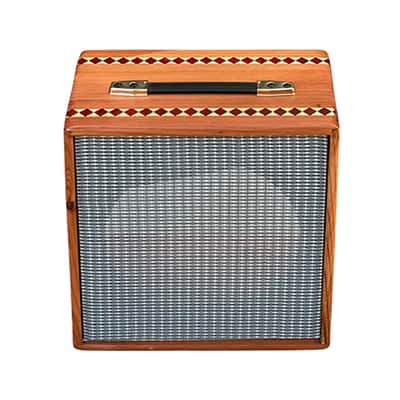 Ashen 112 Custom Guitar Speaker Cabinet Redwood Squared Inlays (empty) image 2