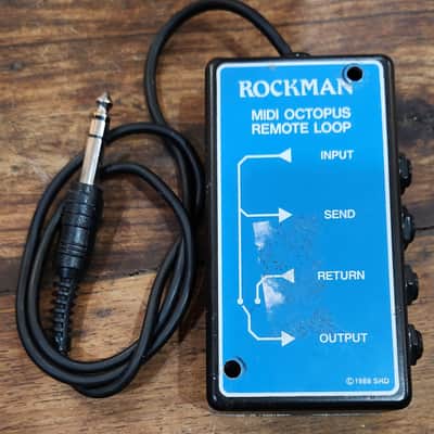 Rockman SR&D Tom Scholz Midi Octopus Remote Loop w Footswitch 1990s USA image 1
