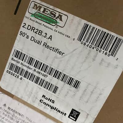 NEW ! Mesa Boogie 90s Dual Rectifier - 100 Watt All Tube Guitar Head 2.DR2B.3.A - Authorized Dealer - In-Stock ! image 5