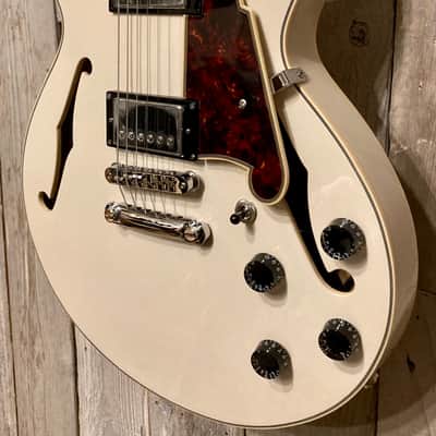 New D'Angelico Premier SS Semi-Hollow Single Cut, Stairstep Tailpiece, Champagne, Support Small Biz! image 5