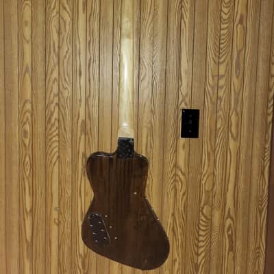 Dean Metalman Project Bass 4 String Bass Guitar Walnut Diamond Plate and Studs image 14