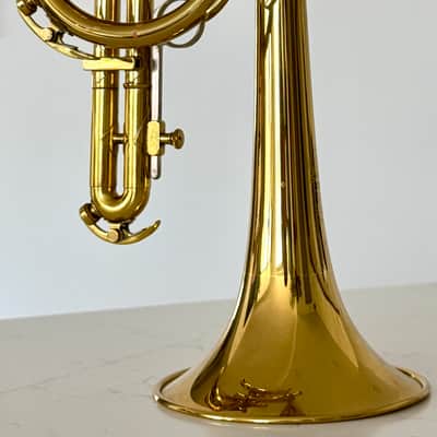 King Tempo II 603 Student/Intermediate Bb Cornet w/original case. - Lacquered Brass image 7