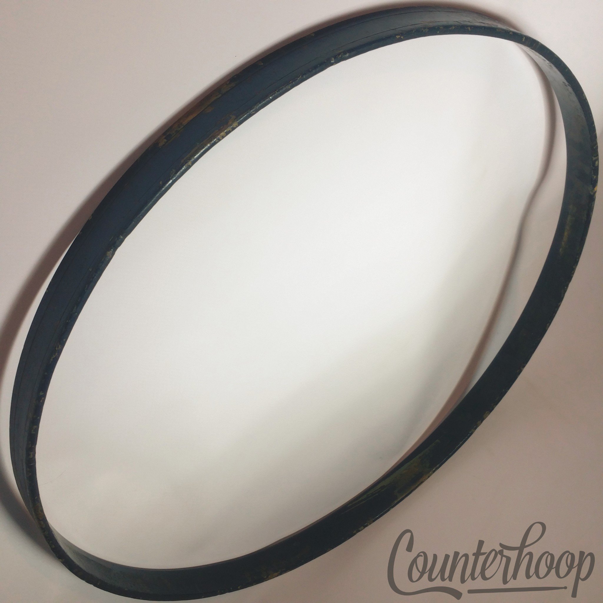 Ludwig & Ludwig 26" Bass Drum Hoop/Rim Vintage 20s 1Ply Maple Gold Sparkle/Blue — main photograph