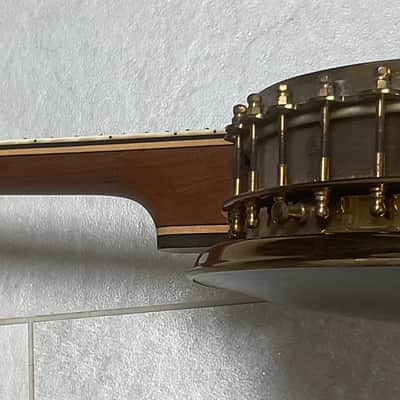 John Grey & Sons 5 String Banjo c/w resonator - Brass/Wood image 5