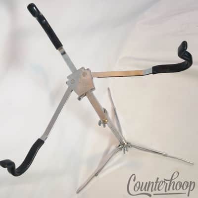 *Ludwig WFL Flat-Base Snare Drum Stand Chrome Vintage 50s Flush Chicago Chrome* image 1