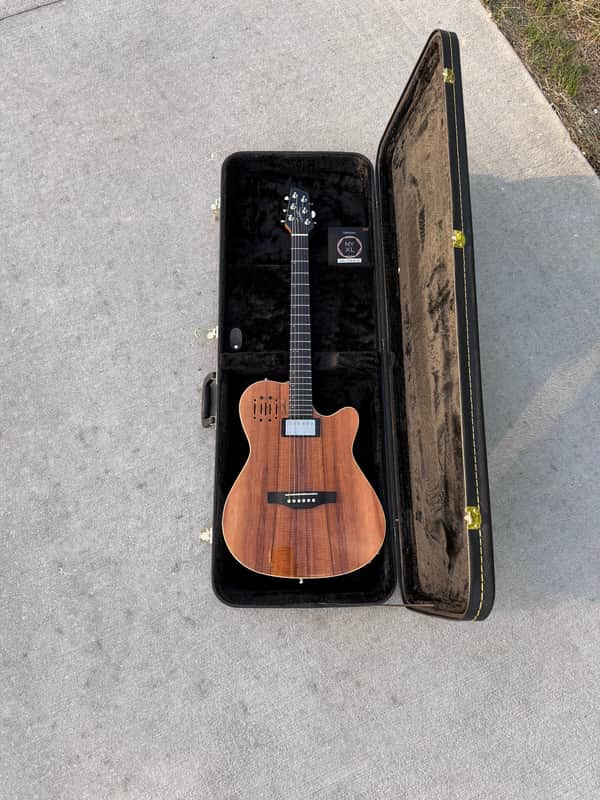 Godin A6 Ultra Koa HG Limited Edition Semi-Hollow 2010s - High-Gloss Natural image 1