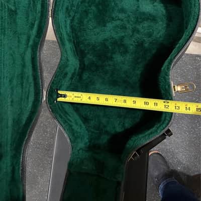 Martin Martin Acoustic Guitar Hard Case Black w/Green image 8