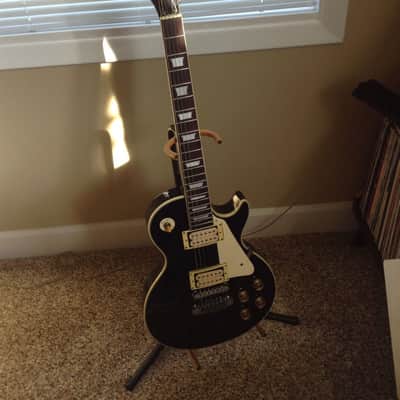Memphis LP style vintage Tone Monster! DiMarzios, upgraded tuners, bridge and bar. w case single cutaway image 6