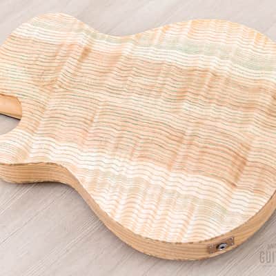 2023 Paul Reed Smith Private Stock Singlecut Archtop Natural w/ Green Grainfill, Case & Tags image 16
