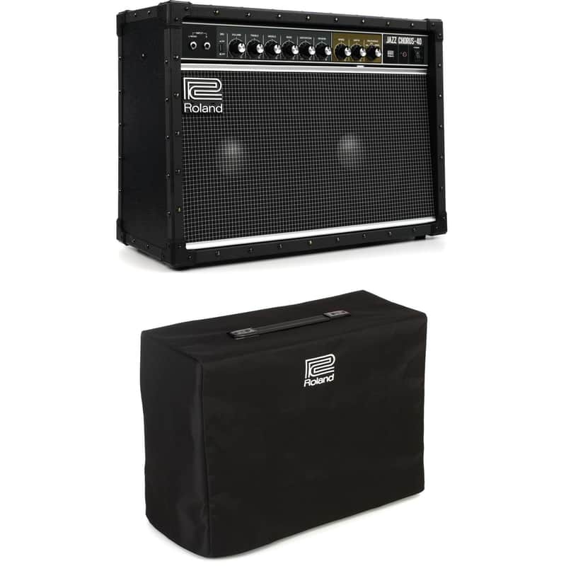 Roland JC-40 Jazz Chorus 2 x 10-inch 40-watt Stereo Combo Amp with Cover image 1