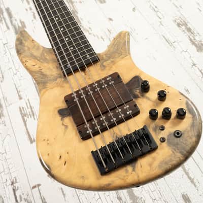 Manghini M3 6-String Bass - Buckeye Burl Top image 13