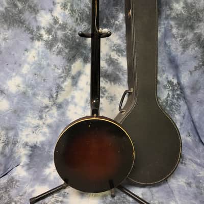 Vintage 1965 Kay 5 String Banjo New Strings Pro Setup Original Soft Shell Case image 10