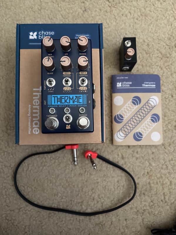 Chase Bliss Audio Thermae with El Garatge MIDI time knob