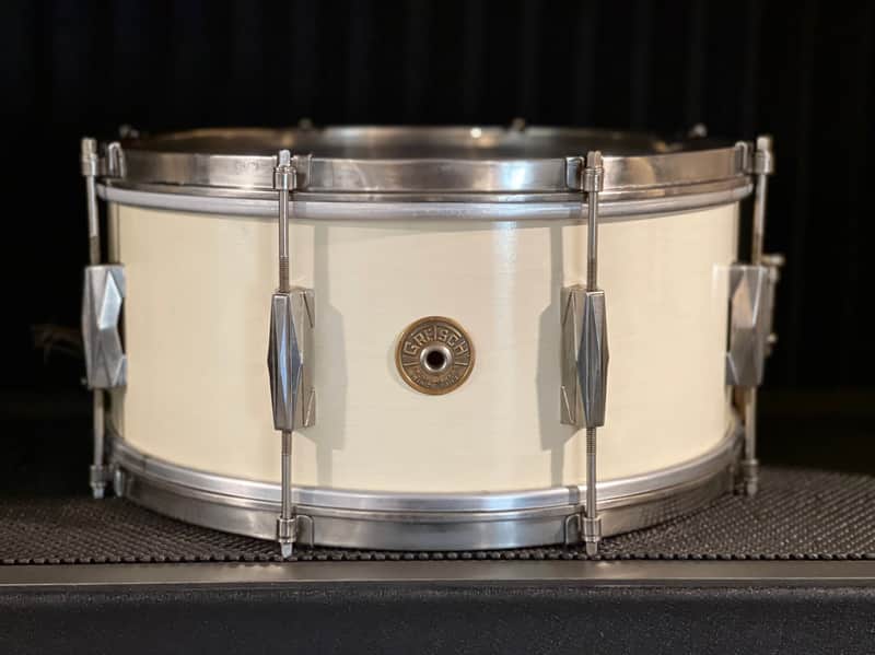 Gretsch Renown 40's White 6-1/2x14 Snare Drum image 1