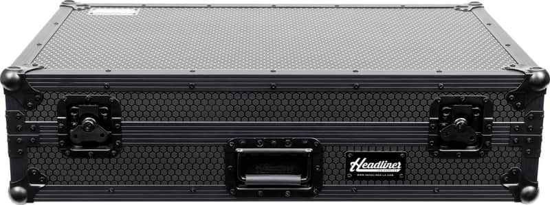 Headliner HL10016 Pitch Black Rolling Flight Case For Rane Four w/ Laptop Platform, Pitch Black image 1