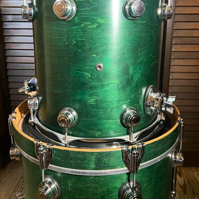 DW collectors series 3 piece bop kit satin emerald green image 8