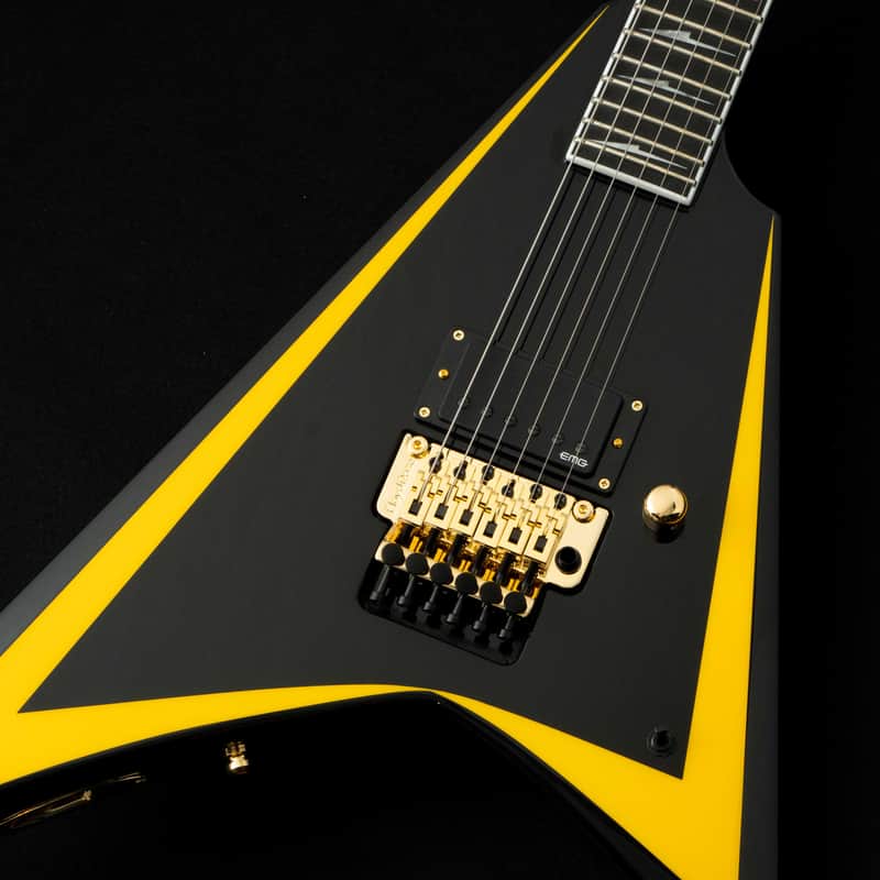 ESP EDWARDS E-ALEXI ARROW HEAD w/ESP GB-30V -Black with Yellow Stripe- #ED8601263 2026 [Made in Japan][Children of Bodom Alexi Laiho] image 1