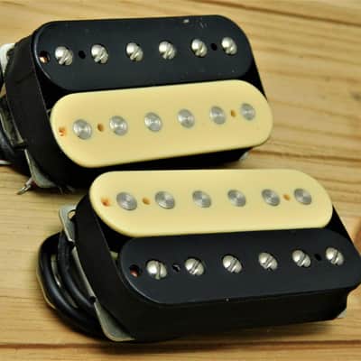 Guitar Madness Overwound Alnico II Humbucker Pickup Set Nickle Silver Base plates Zebra image 1