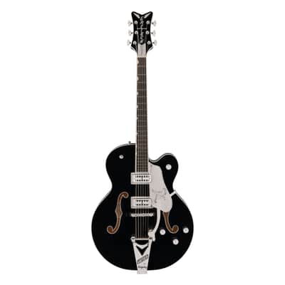Gretsch Professional Collection Falcon Hollow Body Bigsby Black - Semi Acoustic Guitar image 1