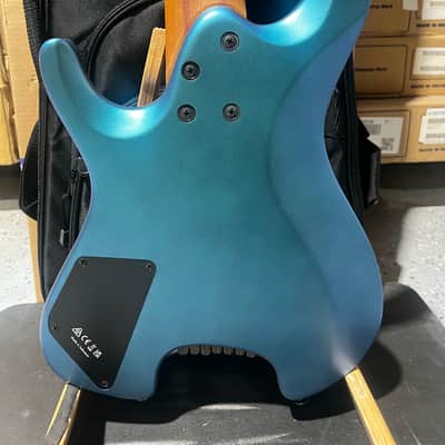 Ibanez Q547 7-string Electric Guitar - Blue Chameleon Metallic Matte image 5