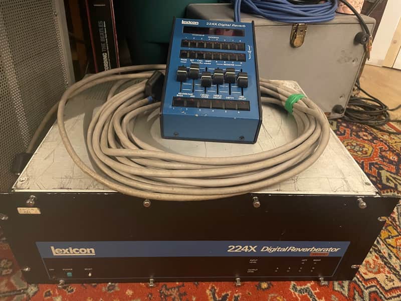 Lexicon 224X Digital Reverberator with Rare Vintage Blue LARC Remote - Fully Functional / Classic 12-Bit Magic image 1