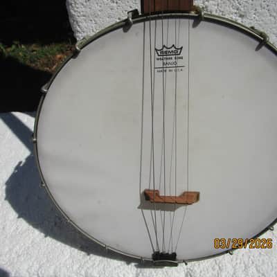 Vintage Tenor Banjo, 1920's, 10 3/4" Head, 17 Fret, Waverly Tailpiece, Clean image 4