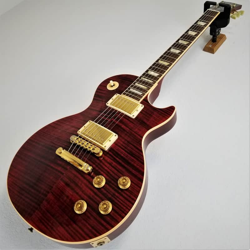 【美品】Gibson LesPaul Studio WineRed 2005年製 2005 Gibson Les Paul Standard Plus Top Wine Red Electric Guitar