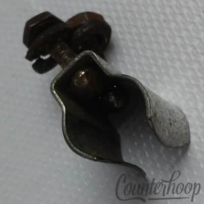 *Gretsch Drum Key Mount Holder Nickel Vintage 40s Round Badge RB Broadkaster USA image 2