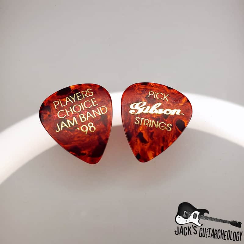 Lot of 2 - Gibson Players Choice Jam Band 1998 Pick / Plectrum (1998 Tortoise Celluloid) image 1
